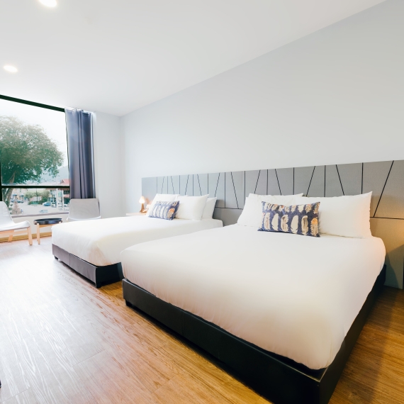 Family Room with City View